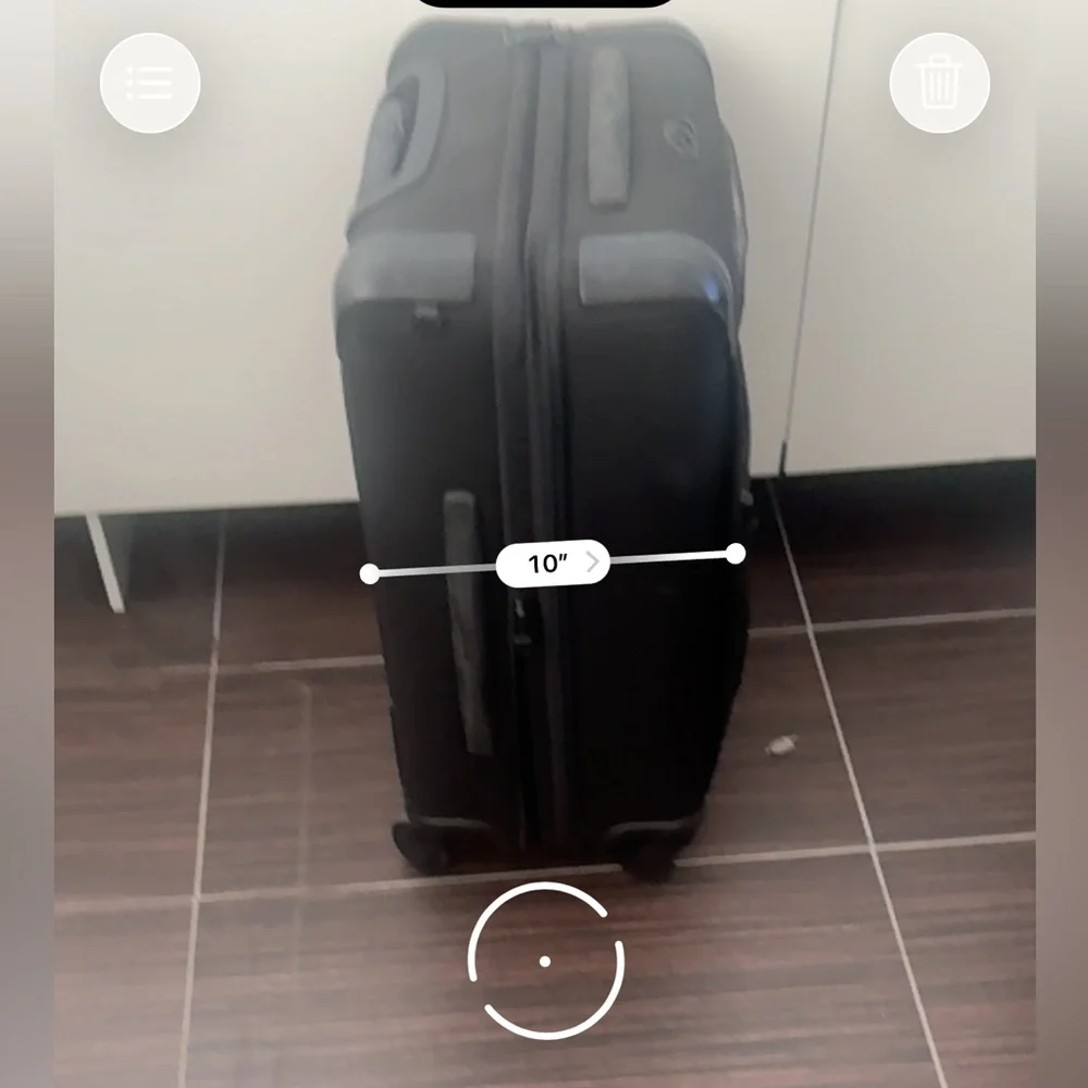 TUMI Alpha Black Rolling Carry-On Suitcase - Business Travel Spinner